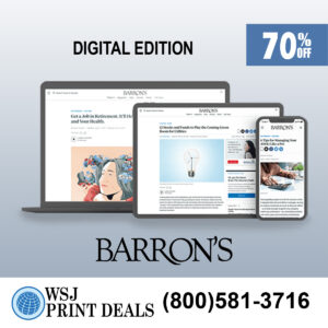 Barron's News Subscription, Save 70% on a 2-Year