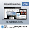 Wall Street Journal Digital Subscription at 70% Off for Five Years