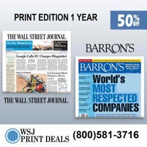 WSJ AND BARRONS PRINT 1 YEAR